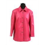 A St Johns Sport, by Marie Gray, pink leather jacket,