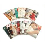 A collection of Vogue magazines