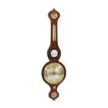 A 19th century mahogany wheel barometer