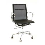 A mesh and chrome framed office chair by Vitra
