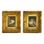 A pair of 19th Century gilt gesso picture frames
