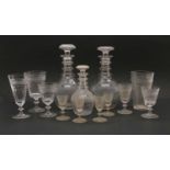 A suite of Waterford cut glass