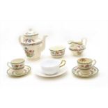 A Copeland 'Chinese Rose' pattern teaset