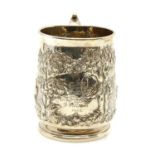 A George II silver mug,