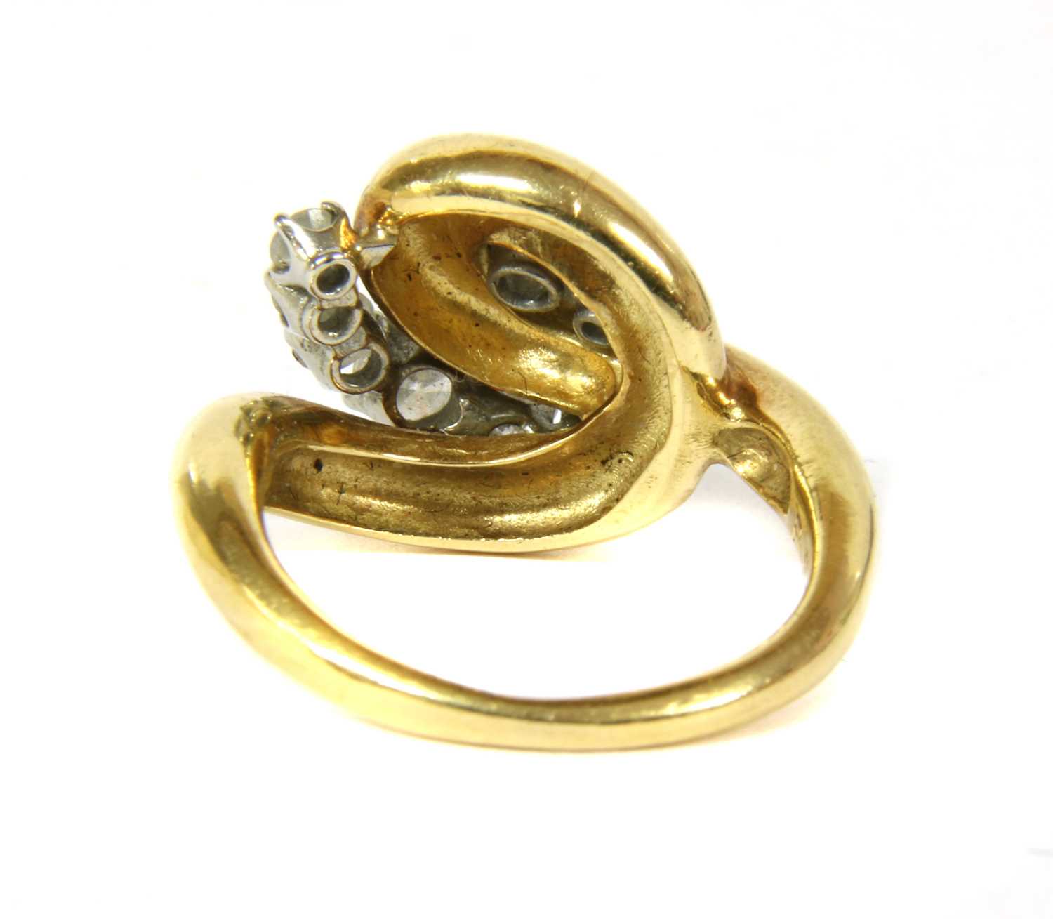 A gold diamond dress ring, - Image 3 of 3