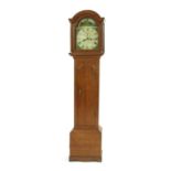 A 19th century oak longcase clock