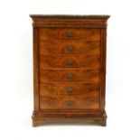 A French mahogany chest