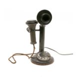 An early 20th Century Western Electric patent candlestick telephone