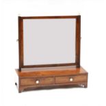 A Regency mahogany dressing table mirror,