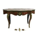 A boulle work centre table,