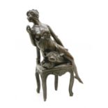 A French bronze figure,