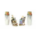 A pair of Royal Doulton vases,