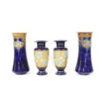 A pair of Royal Doulton vases,