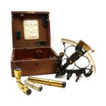 A Kelvin and Hughes Naval sextant,