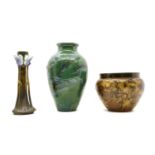 A Bramah pottery vase,
