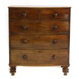 A 19th century bowfront chest