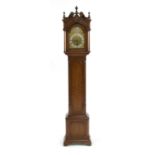 A 1920s mahogany grandmother clock,