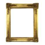 A 19th century gilt gesso moulded mirror frame,