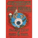 A rare Jimi Hendrix flying eyeball handbill/postcard