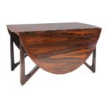 A rosewood dining table, §