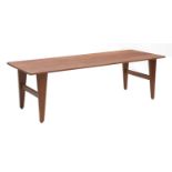 A Danish teak coffee table,