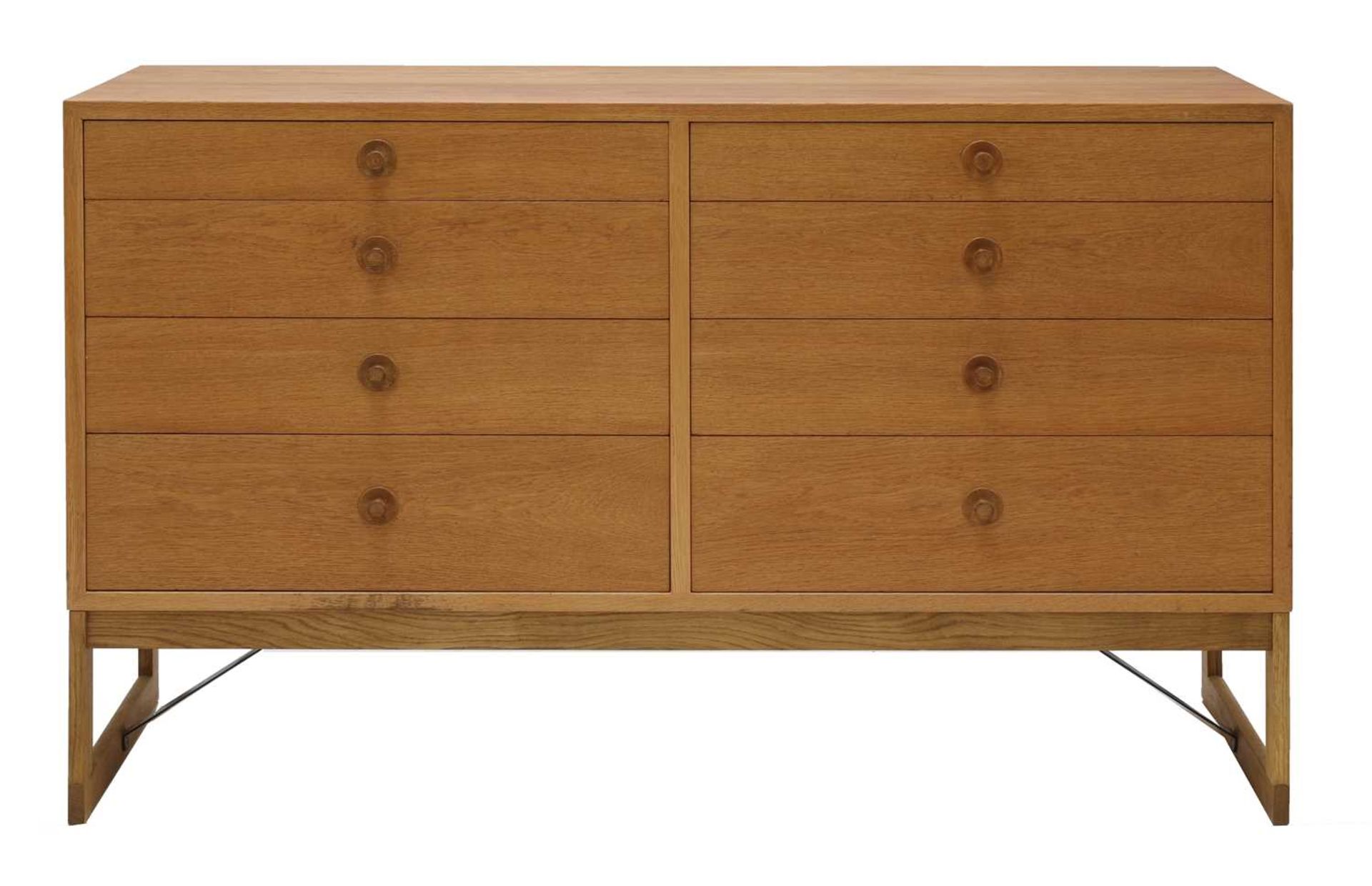 A Danish chest of eight drawers, - Bild 2 aus 2