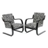 A pair of Alvar Aalto '34/402' lounge armchairs,