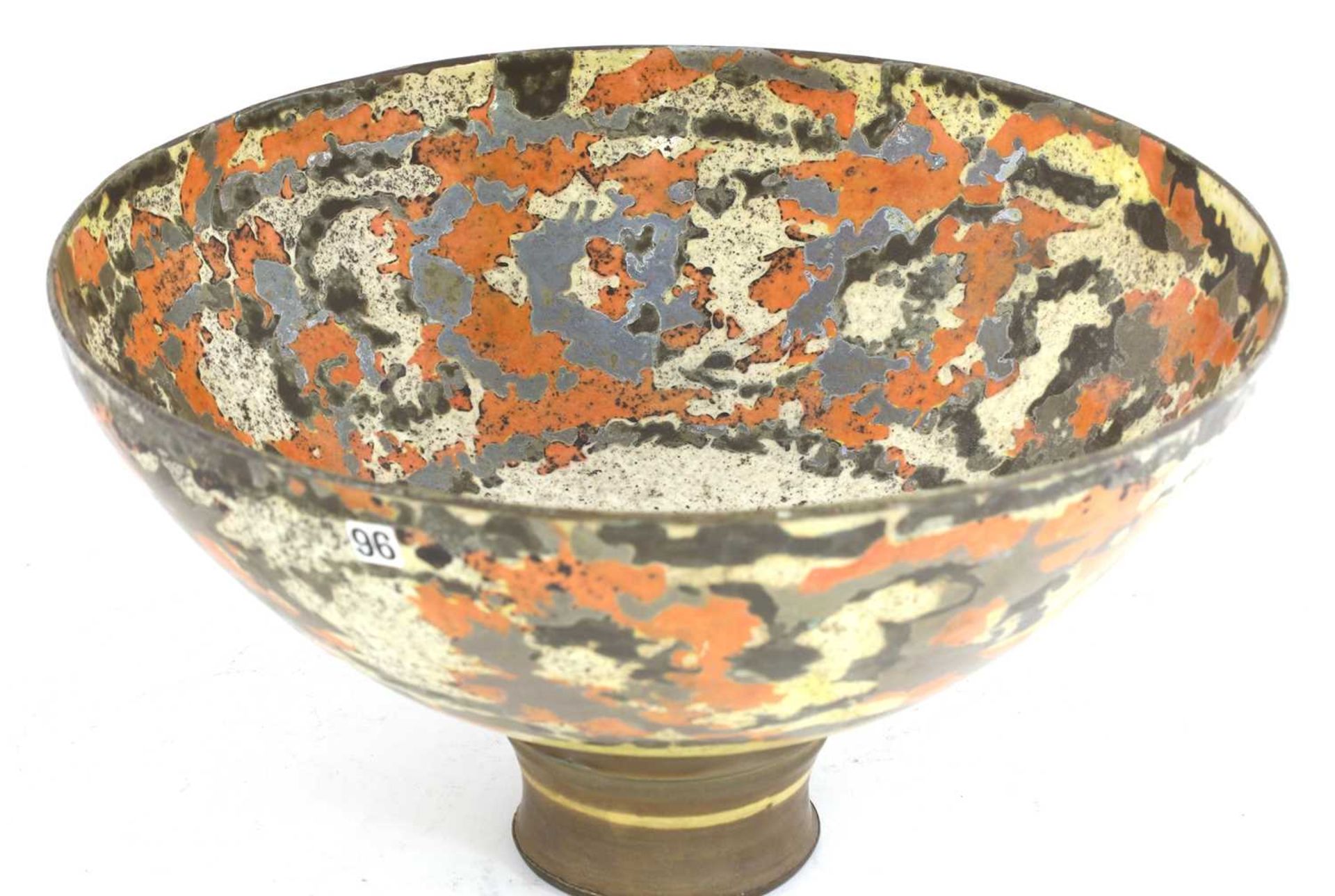 ?A large studio pottery porcelain bowl, - Bild 2 aus 3