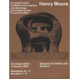 Two Henry Moore Arts Council Exhibition posters,