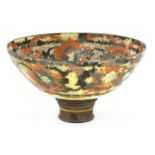 ?A large studio pottery porcelain bowl,