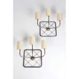 A set of four 'Tour Eiffel' wall lights,