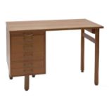 A Danish teak desk,