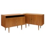 Two Danish oak veneered 'System 160' cabinets,