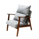 A teak armchair,