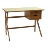 A small beech desk,