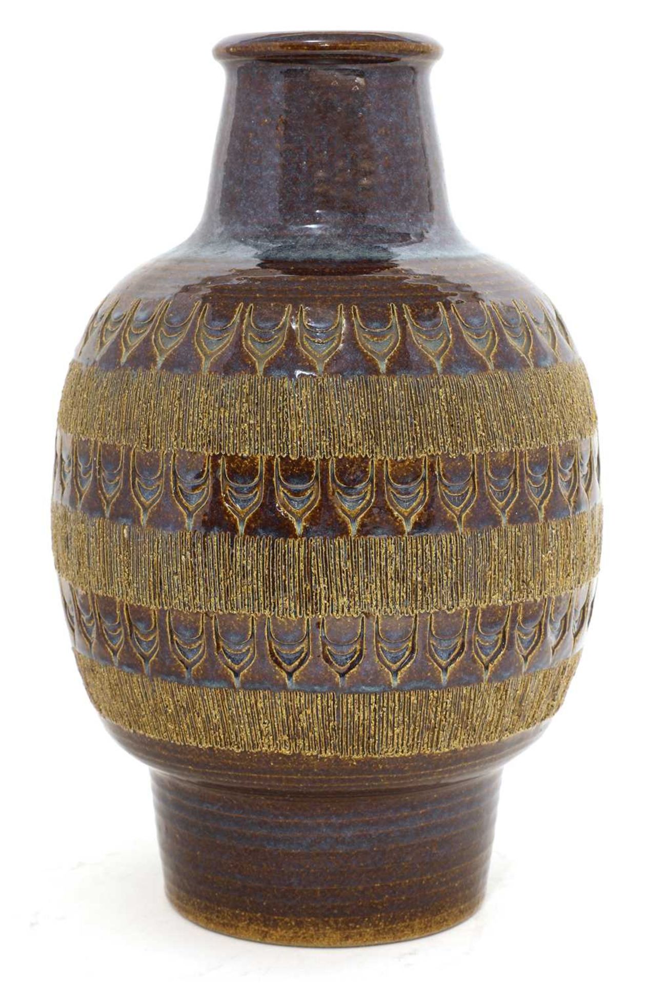 A Danish stoneware glazed vase,