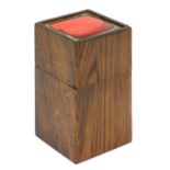A Danish rosewood and enamel trinket box, §