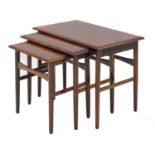 A nest of rosewood coffee tables, §