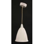 A set of four 'model 193N' BTC Original hanging pendant lights,