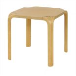 An ash and birch 'X601' stool,