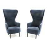 A pair of Tom Dixon 'Wingback' design chairs,