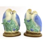A pair of Poole 'Love Bird' figures,