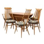 An Ercol dining table and chairs