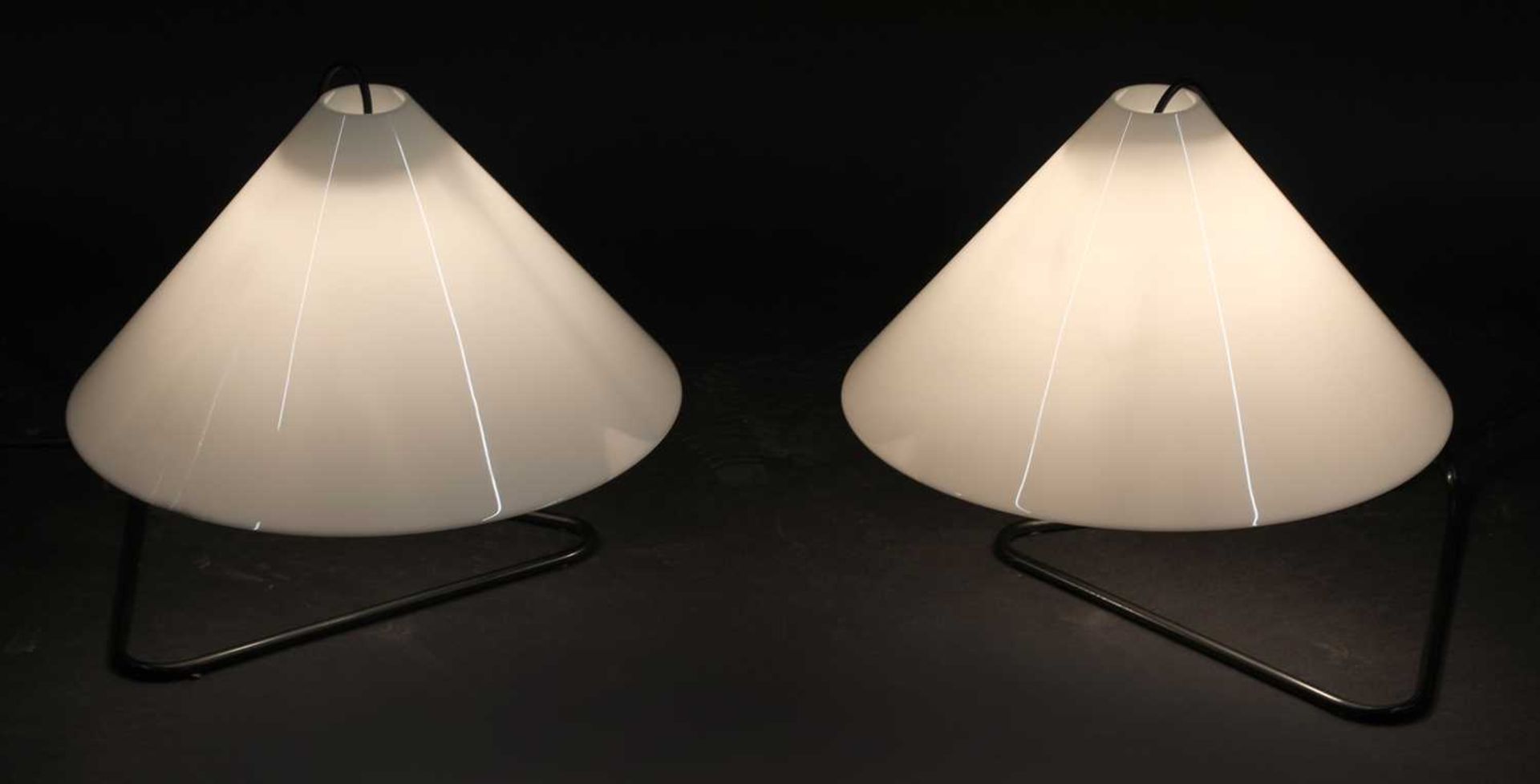 A pair of table lamps,