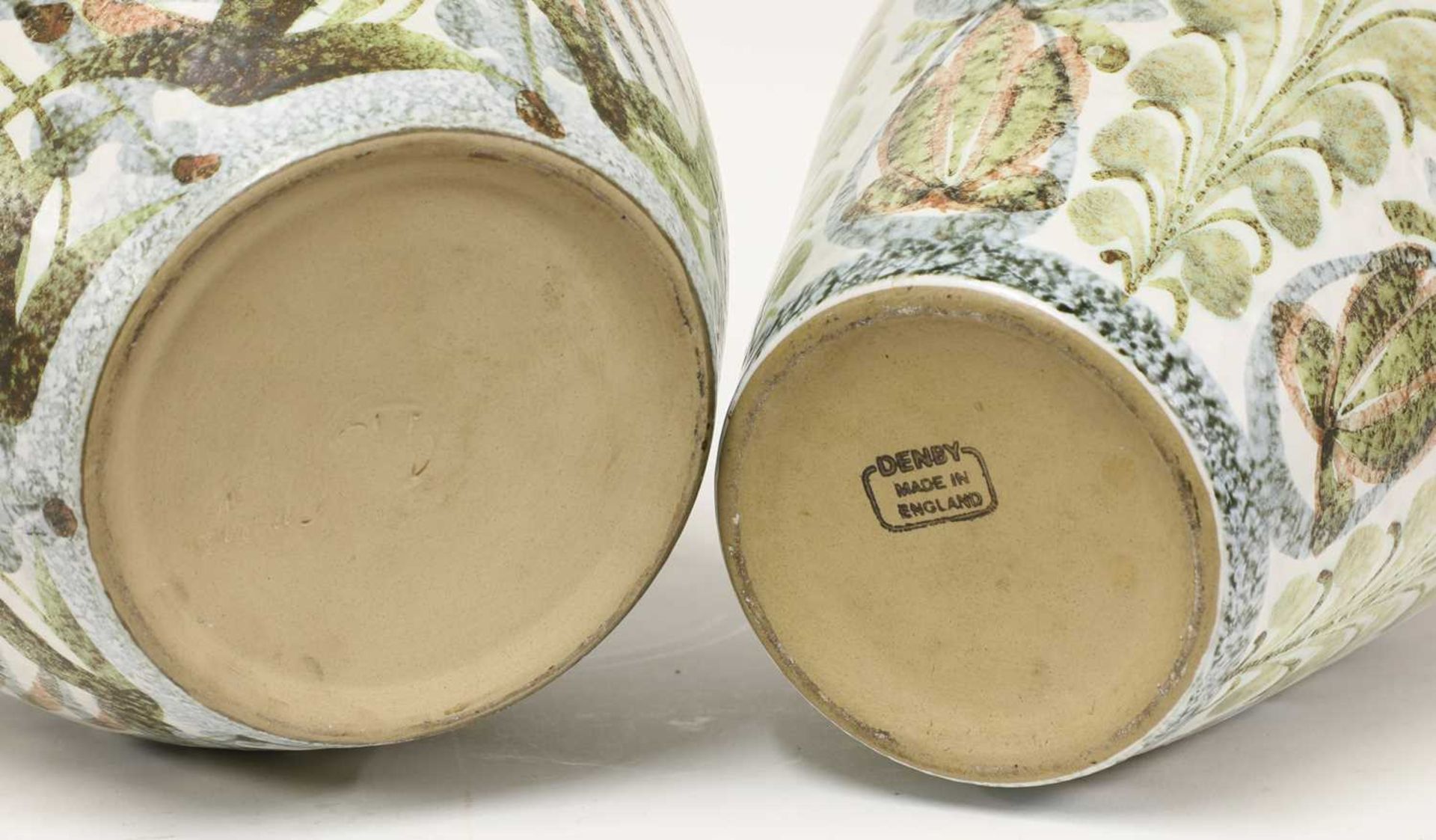Two Denby stoneware vases, - Image 2 of 2