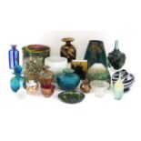 A collection of Mdina and Isle of Wight glass,