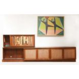 A Danish teak wall unit,