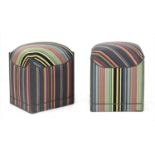 A pair of contemporary stools,