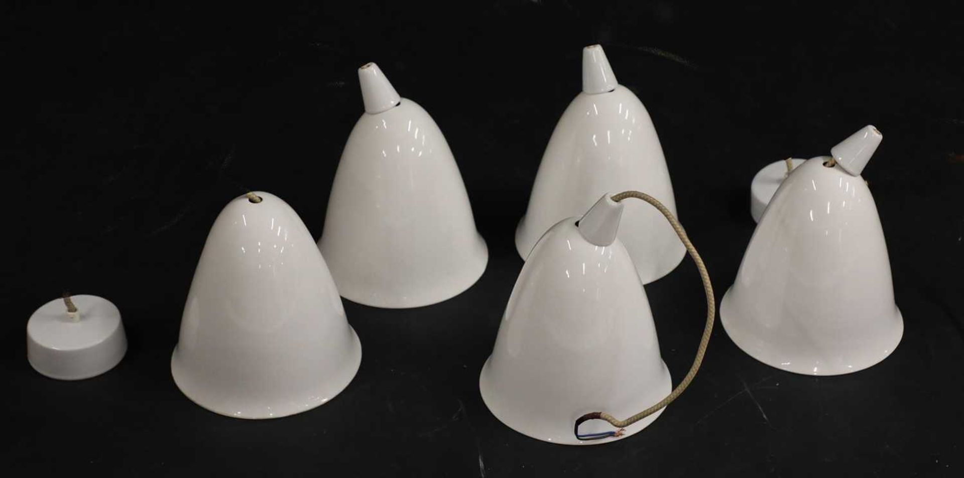 A set of Five model 370W BTC Original hanging pendant lights, - Image 2 of 2