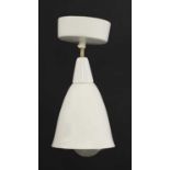 A set of four model 370W BTC Original hanging pendant lights,